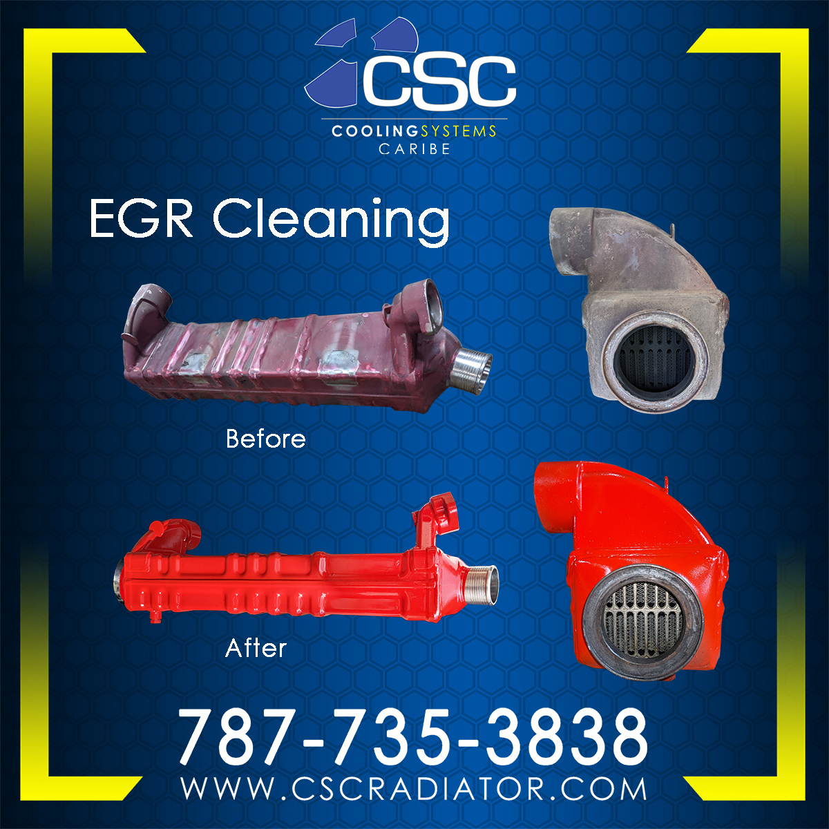 cscradiator's tweet image. Is your diesel truck lacking power? It might be time for an EGR cleaning!

Contact us at 78-735-3838 to schedule your appointment today &amp;amp; optimize your truck&apos;s performance.

#CleanEGR #DieselTrucks #cscradiator