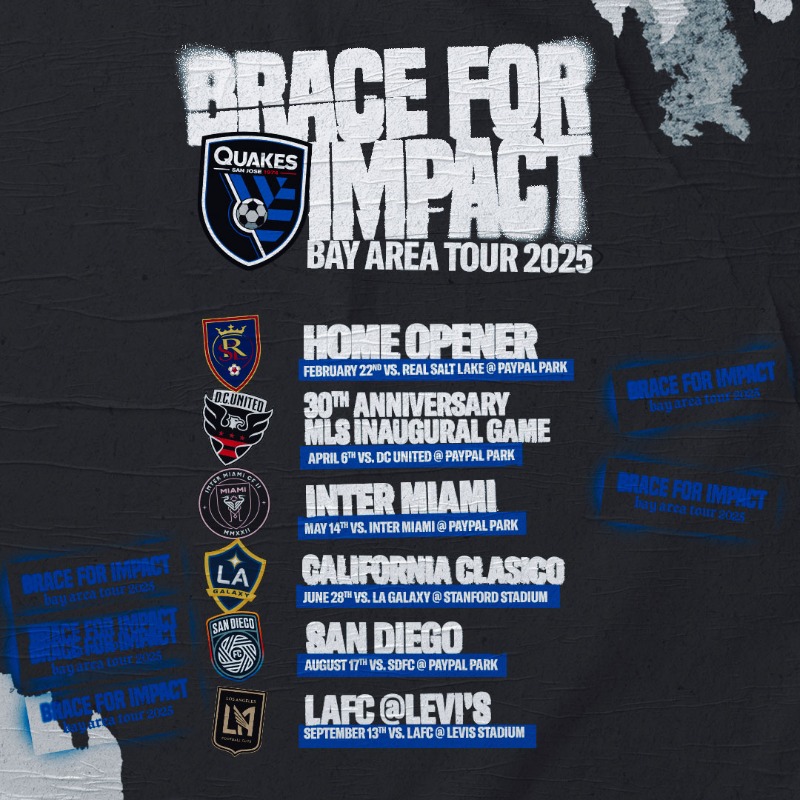 2025 San Jose Earthquakes regular season schedule | BigSoccer Forum