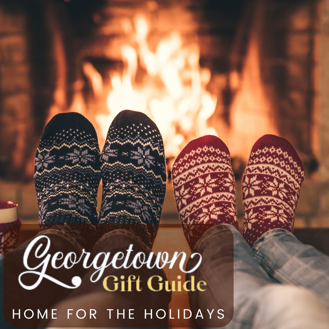 🎁 Home for the Holidays: Georgetown Gift Guide🎄Cozy up with gifts like embroidered napkins, matcha cups, candles, art &amp; more! ✨ Shop small this holiday season—look for the * next to our small businesses. 💫 🔗 More info: bit.ly/3Dlb7Ql #ShopGeorgetown #HolidayGifts