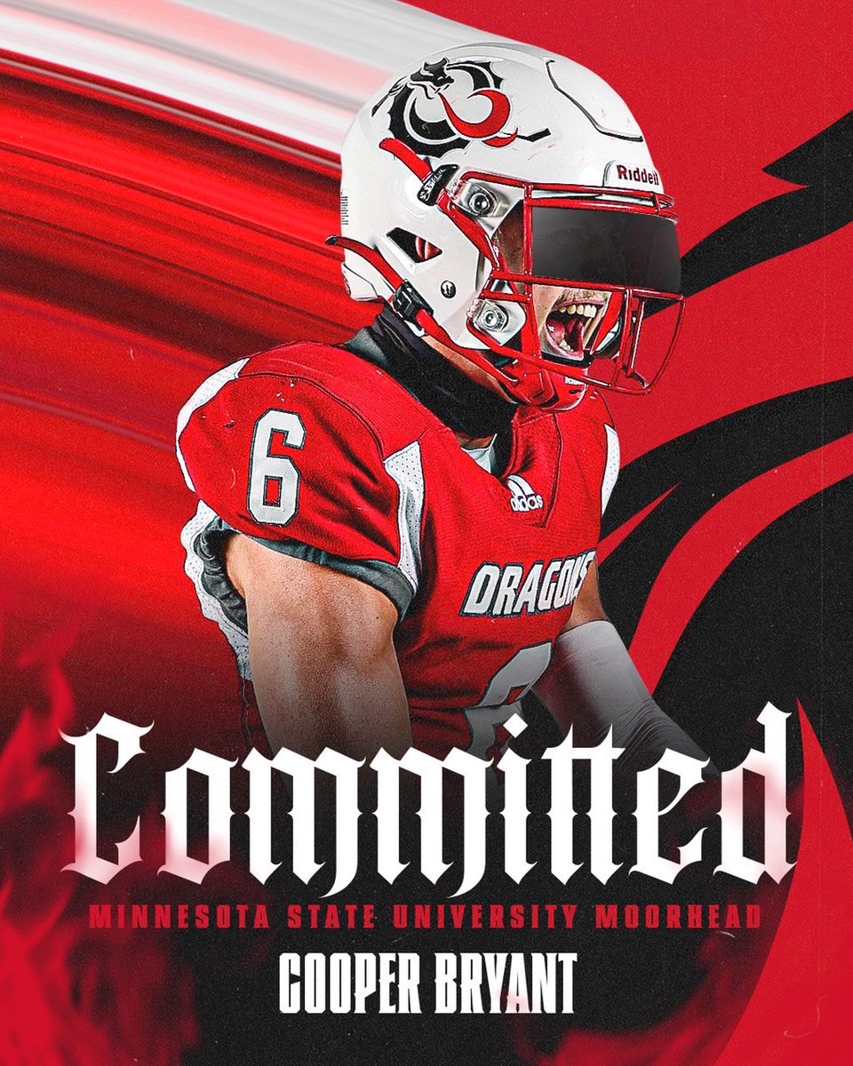 Cooperb1278's tweet image. After lots of prayer and blessings I’m super excited to announce my commitment to @msum_football !!! Thank you to my coaches and teammates for 4 years of amazing memories. Thank you to my parents and @CoachLaqua for believing in me. God is good!