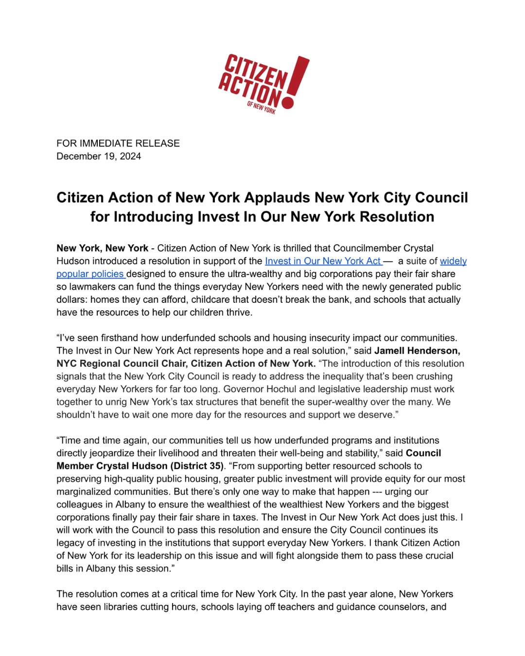 Invest In New York’s Future