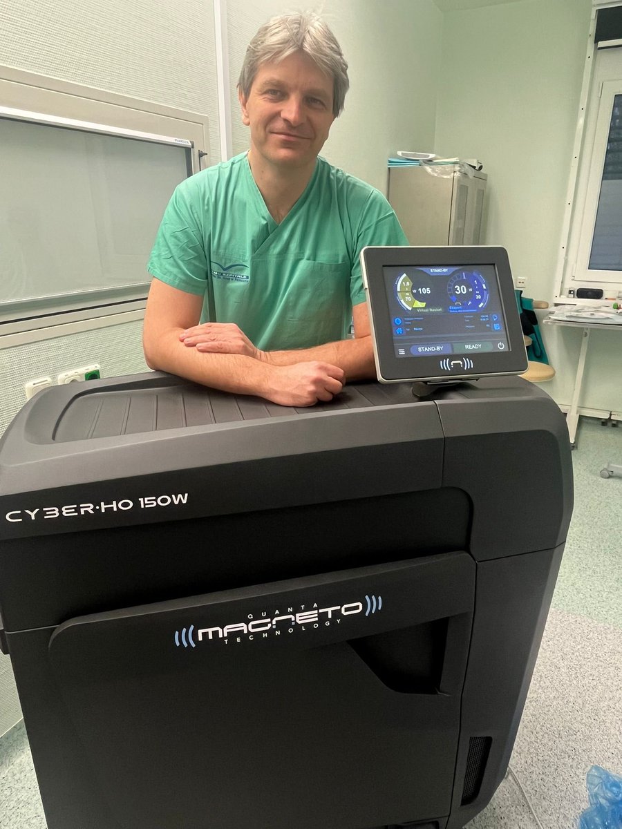 mzawadzk1's tweet photo. New stone and prostate buster in our hospital.  #lowpowerHoLEP, @quanta_system #magneto @so_uro  @EndoPTU @PTUweb https://t.co/e9mpE29kpO