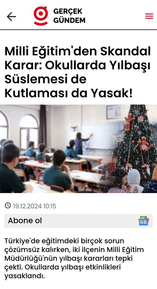 Yılbaşında "her mektebe bir cemaat melesi görevlendirildi" yazısı yoldadır inşallah!!