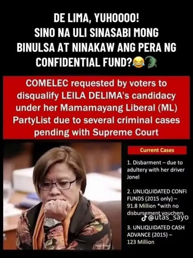 ESCAREZMERVIN's tweet photo. @AttyLeiladeLima https://t.co/NMZS9gEOm6