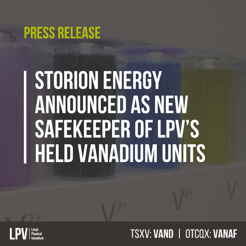 LPVanadium's tweet photo. LPV is proud to partner with #StorionEnergy, a JV between @Largo_Inc’s #cleanenergy business &amp; @StrytenEnergy, as the safekeeper of LPV’s #vanadium. Storion aims to streamline #vanadiumflowbattery solutions with  its innovative #costefficient production &amp; LPV’s leasing model.

↓