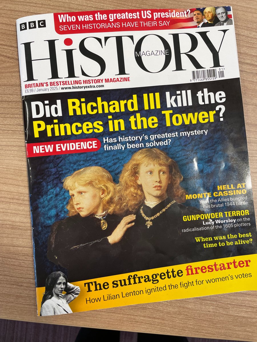 Prof Tim Thornton (@hud_dvc) on Twitter photo January 2025 issue of <a href="/BBCHistoryMag/">historyextra</a> now out - with discoveries on #RichardIII and #princesintheTower from <a href="/channel5_tv/">Channel 5</a> <a href="/LionTelevision/">LionTelevision</a> & <a href="/histassoc/">Historical Assoc</a> <a href="/HisJournalHA/">History</a> on the front page January 2025 issue of <a href="/BBCHistoryMag/">historyextra</a> now out - with discoveries on #RichardIII and #princesintheTower from <a href="/channel5_tv/">Channel 5</a> <a href="/LionTelevision/">LionTelevision</a> & <a href="/histassoc/">Historical Assoc</a> <a href="/HisJournalHA/">History</a> on the front page
