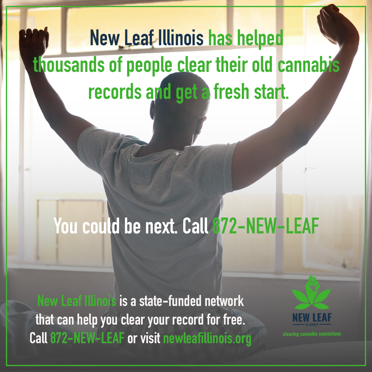 Start the new year off on the right foot by clearing your cannabis conviction. Talk to our good friends at New Leaf Illinois to get help clearing your record of cannabis convictions at newleafillinois.org.