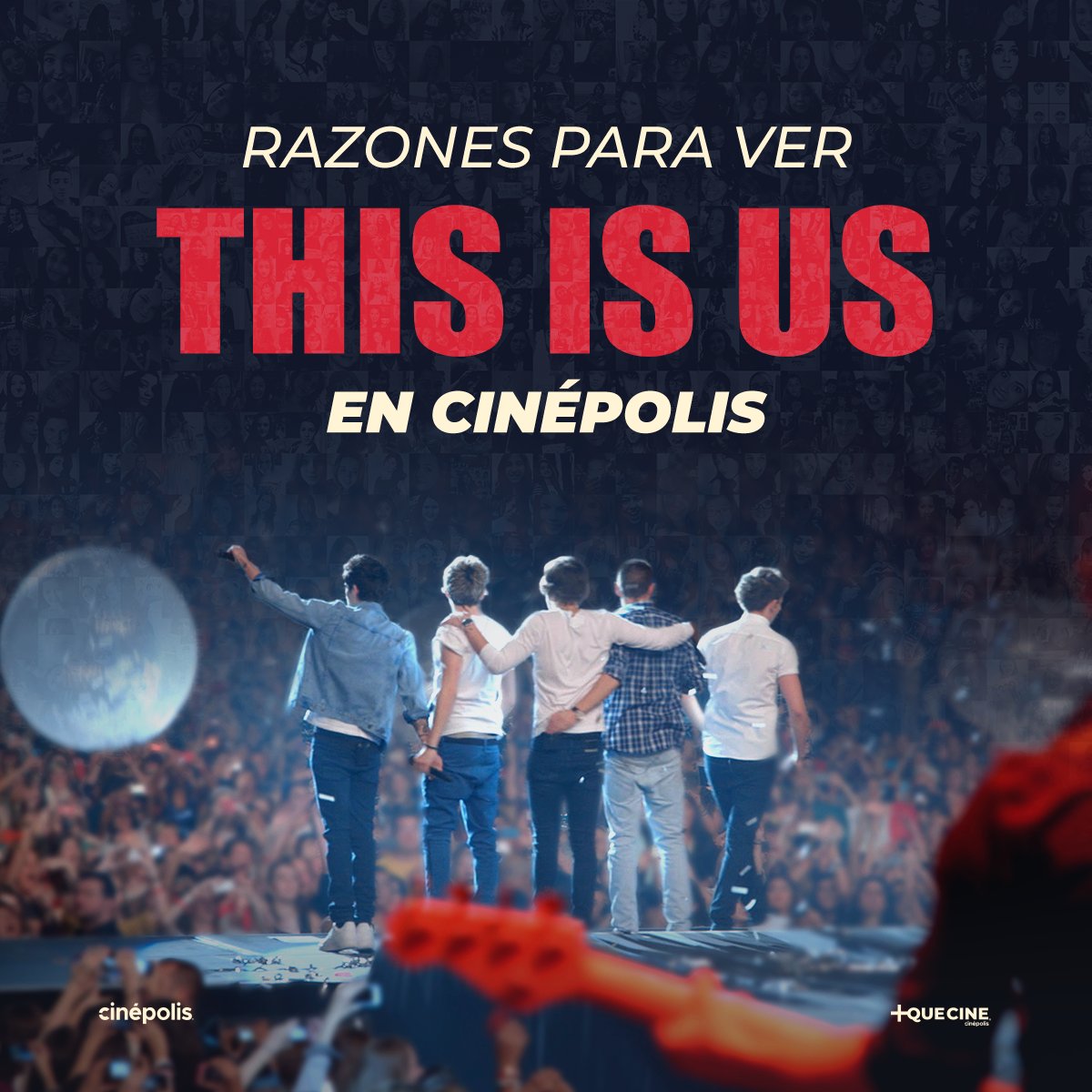 Cinepolis's tweet photo. ¡Por fin llegó el día, #Directioners! 🤩🥳 Hoy vamos a disfrutar juntos ¡del reestreno de #ThisIsUs! 🎶✨ RT si estás list@ para vivirlo. 
@MasQueCineLatam https://t.co/LpCQclLamw