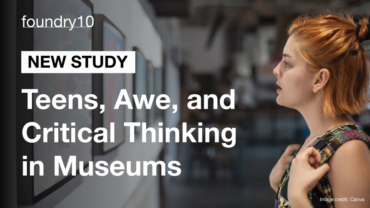 foundry10 (@foundry10ed) on Twitter photo How does awe impact teens’ critical thinking?
foundry10 researchers, in collaboration with the <a href="/UW/">University of Washington</a> Museology program, are studying how teens’ experiences at the Seattle Art Museum shape cognition. 🎨
Discover how this research is unlocking new insights: ow.ly/v5eN50UtJgU How does awe impact teens’ critical thinking?
foundry10 researchers, in collaboration with the <a href="/UW/">University of Washington</a> Museology program, are studying how teens’ experiences at the Seattle Art Museum shape cognition. 🎨
Discover how this research is unlocking new insights: ow.ly/v5eN50UtJgU