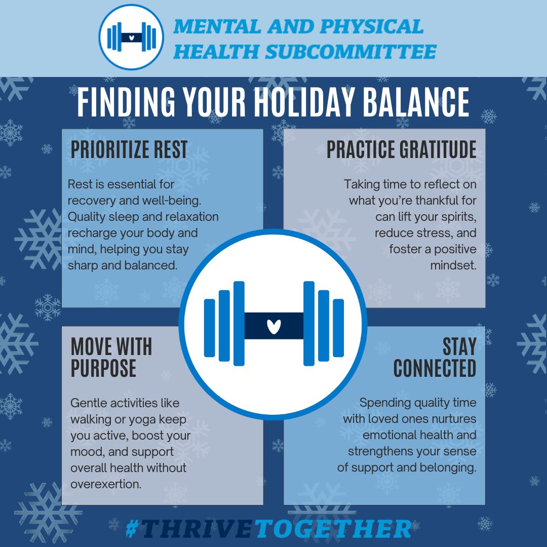 🎄✨ The holiday season is all about joy, connection, and yes, balance! 🎁
As student-athletes, it’s easy to feel the pressure of staying on top of training, academics, and social life during the holidays. Here are four tips to keep your mental and physical health in check