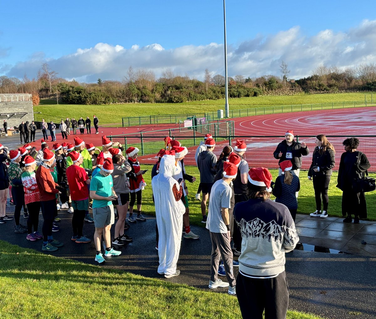 Today our 2nd year Sport Management students ran the first ever ‘Edge Chill Run’ a free festive 3km for staff &amp; students (inc. fancy dress, prizes for the most candy canes collected on route) They did a fantastic job - with brilliant feedback from stakeholders &amp; participants!