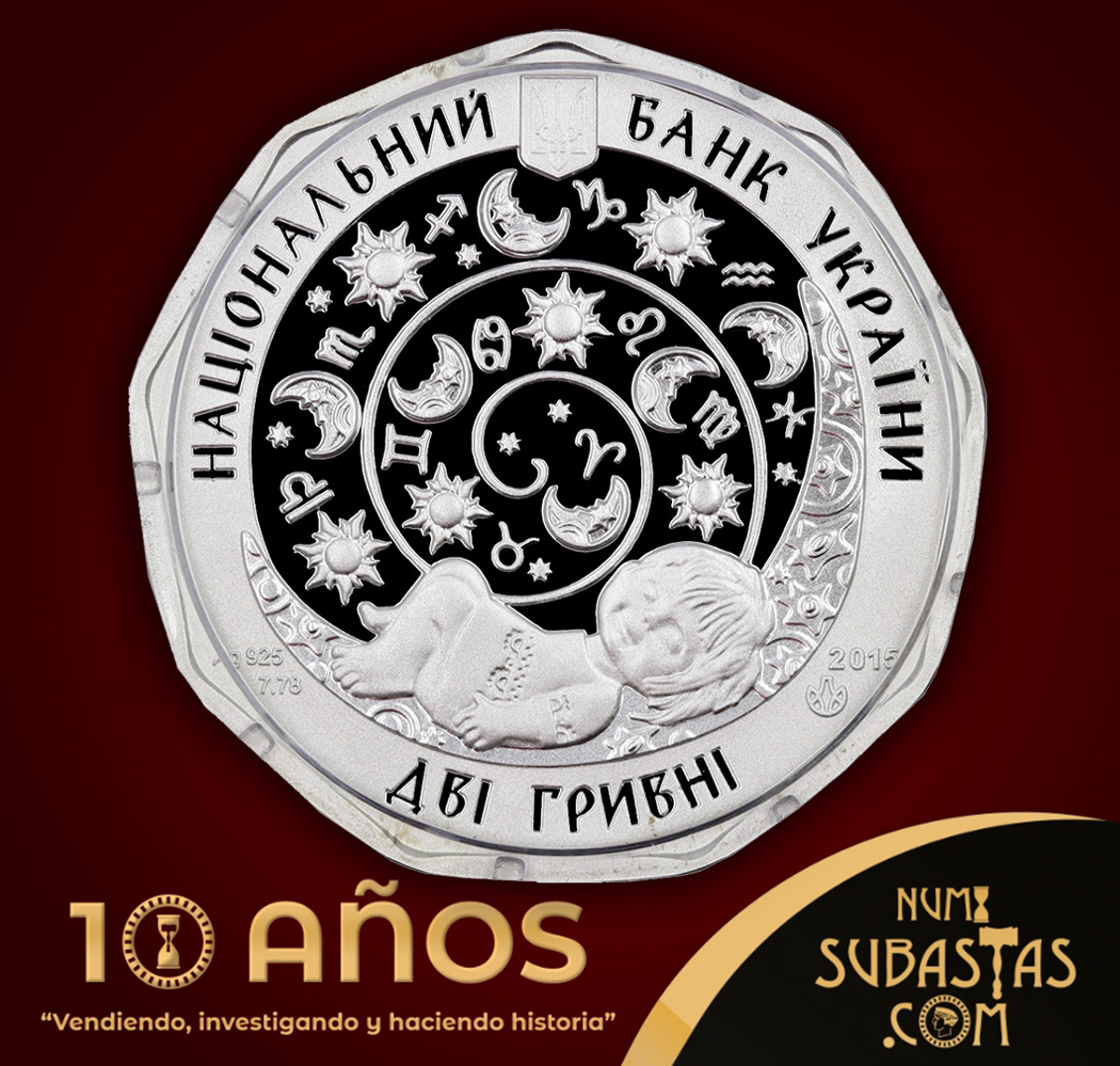 numisubastas's tweet photo. EN SUBASTA:
LOTE# 75-33
MONEDA DE PLATA PROOF: 2HRYVNIAS 2015, SIGNO ESCORPIO
https://t.co/w2vmlWNYpS
#Numisubastas #SubastaNumismatica #Coins #Coinnerd #Coleccionismo #Moneda #Coin #CoinCollection #CoinCollector #WorldCoins #CoinGeek https://t.co/OYFldrGGzt