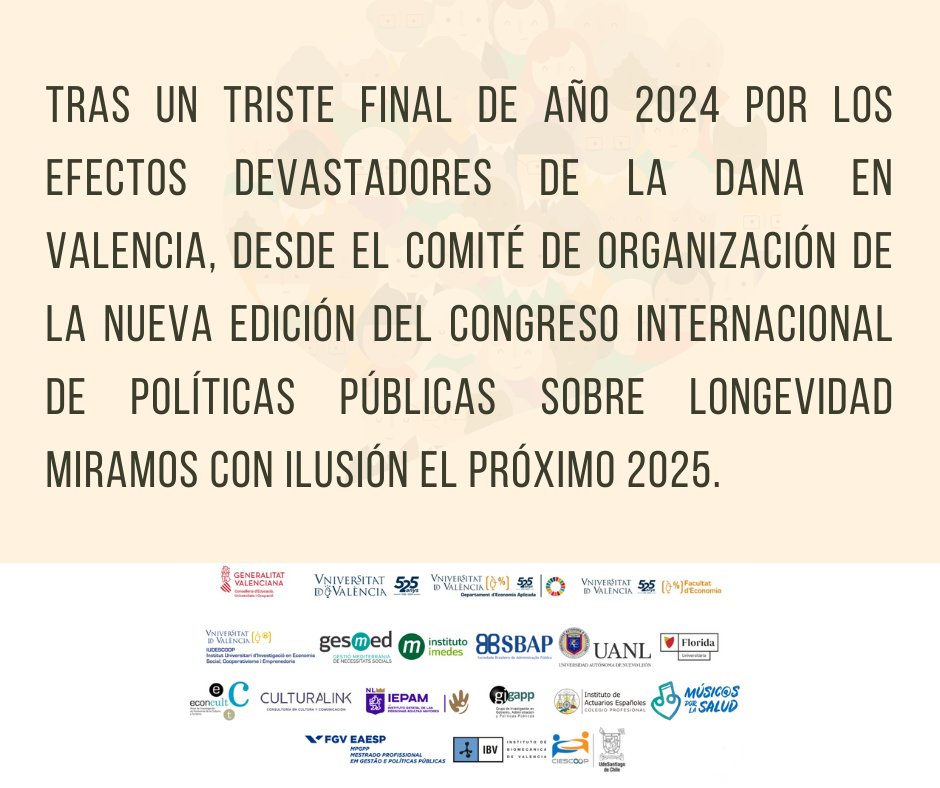 Agradecemos las muestras de apoyo de todas las partes del mundo, y vuestro deseo manifiesto de acompañarnos los días 20 y 21 de enero de 2025, que tendrá lugar el congreso.