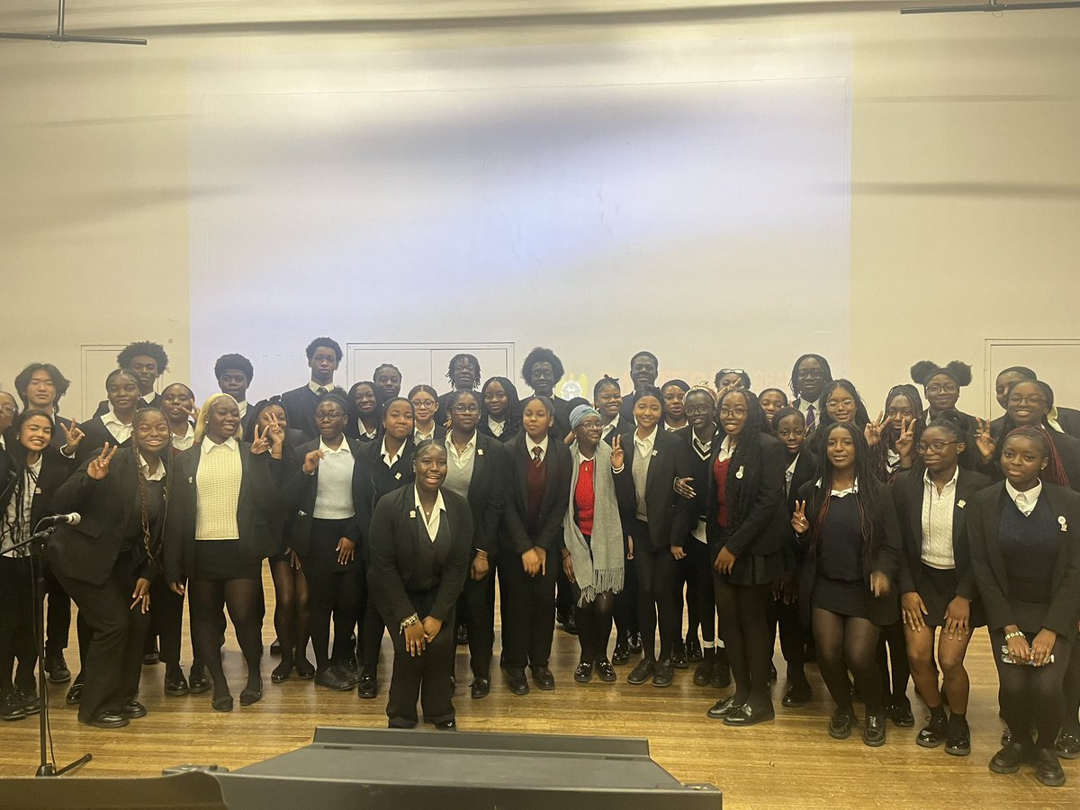 A brilliant end to the term with the Gospel Choir performing in Year 12 Assembly! Well done to all students involved, and the brilliant Year13s who run this club. <a href="/DartfordGS/">Dartford Grammar</a>