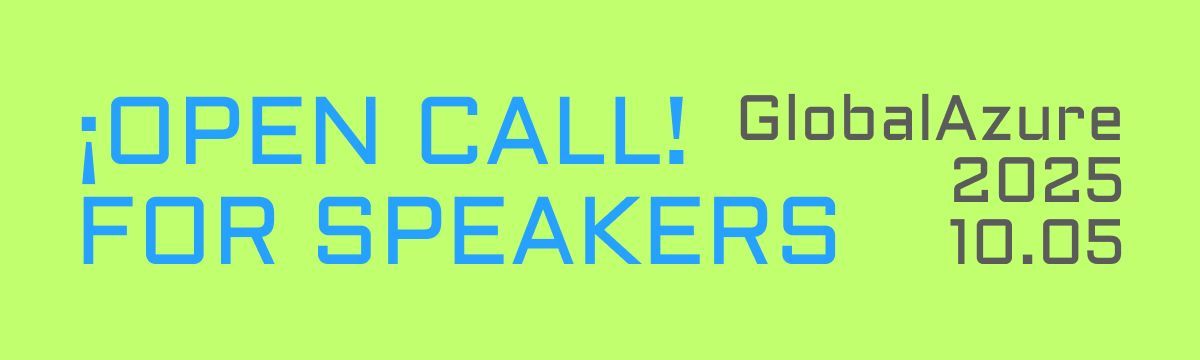 🌍🎤 Exciting news for tech enthusiasts! Calling for speakers for Global Azure 2025! Share your expertise and be part of this amazing event. 
Submit your proposals here and now: buff.ly/49OXNAa and shape the future of cloud computing! #GlobalAzure #TechTalks