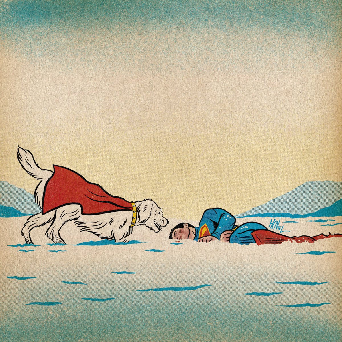 hcnoel's tweet image. A Superman’s best friend. I had to draw this after the new trailer. Thank you @JamesGunn for the inspiration and bringing Krypto into this movie. #SupermanMovie #SupermanFilm #supermantrailer #superman