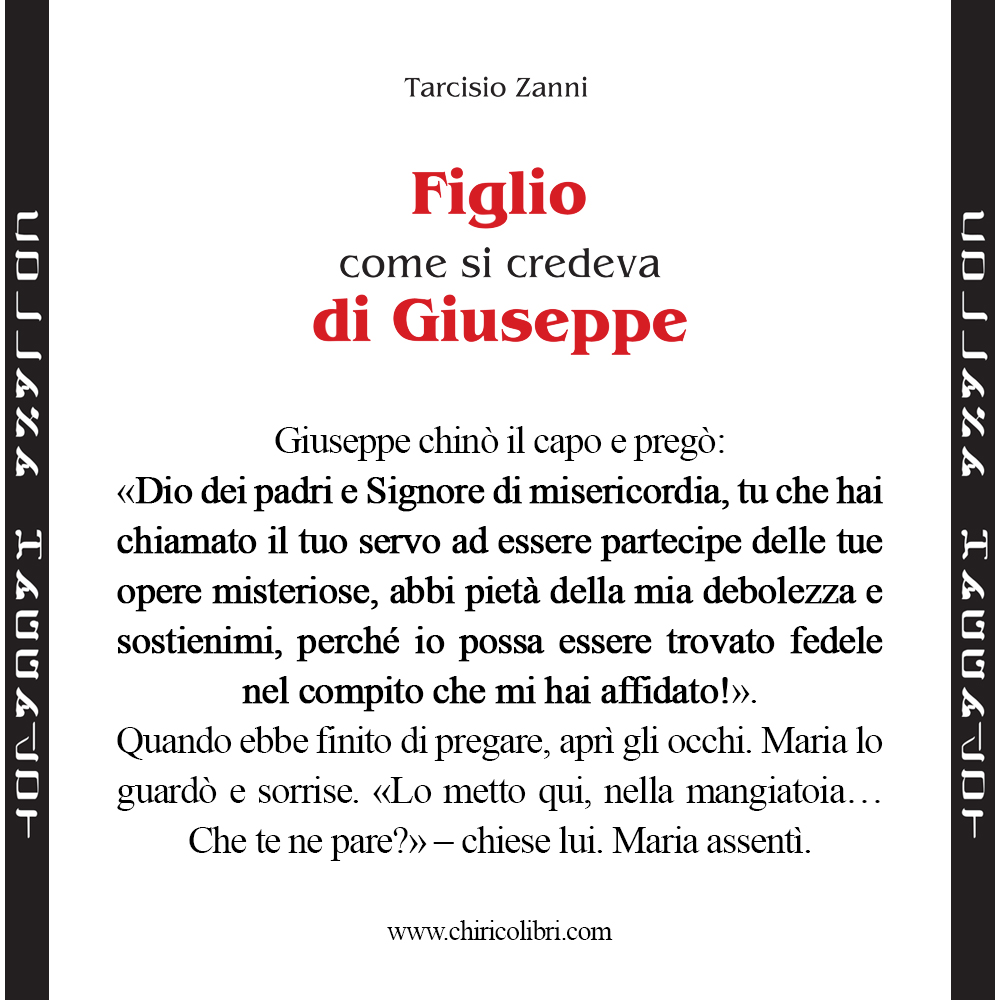 Figlio come si credeva di Giuseppe - Tarcisio Zanni
Chirico Editore
Per approfondire, visita la scheda prodotto sul nostro sito:
chiricolibri.com/products/figli…