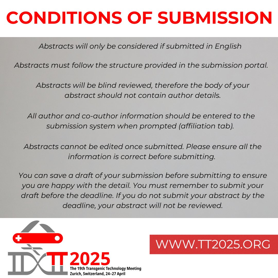 More info about submission of Abstracts!  One month more to submit!! Get yours in today!!