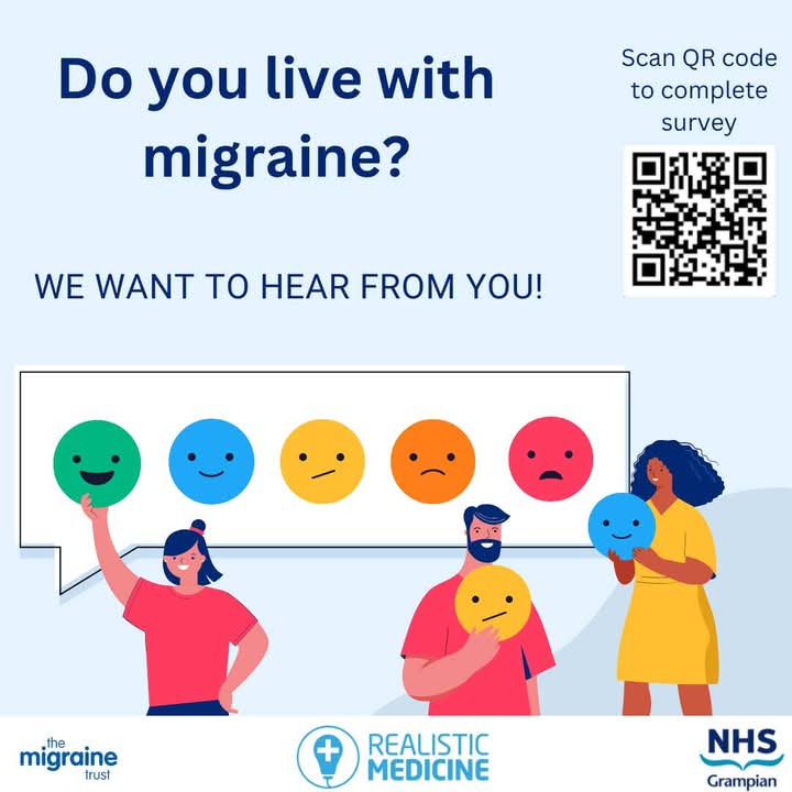 1/2🧠 We need your feedback! 🧠

If you live with migraine, please take a few minutes to complete our survey.

🔗Link: forms.office.com/e/KF1zyZRKW9 or scan the QR code in the picture. 

Thank you for your time and support! 💙

#MigraineManagement #PatientFeedback #youropinionmatters