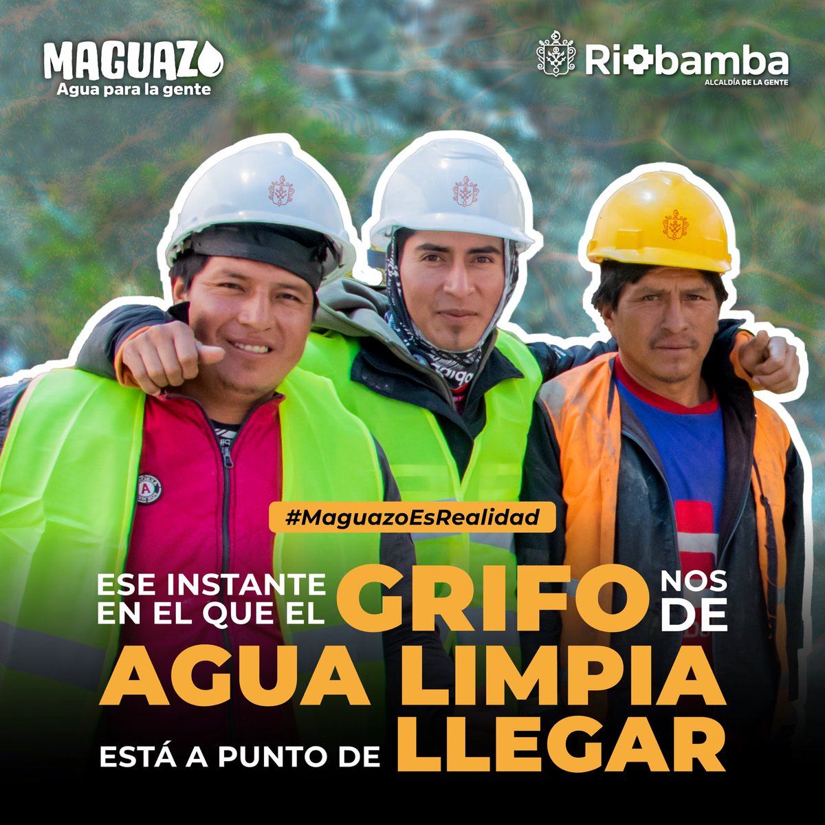 Gracias a un gran trabajo, los resultados son evidentes y el 24 gran parte de Riobamba tendrá agua potable 24/7 🤝 
#MaguazoEsRealidad #riobamba