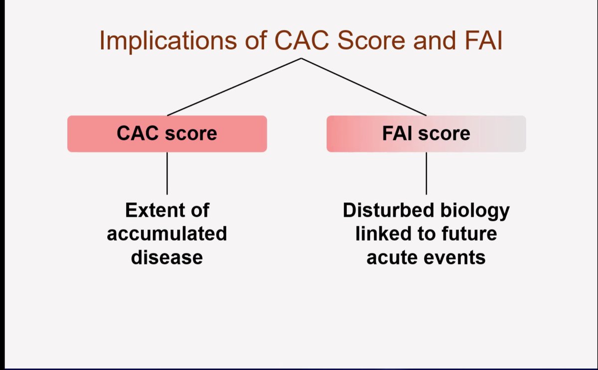 A great talk by Dr Bernard Gersh @MayoClinicCVon the evolving role of epicardial vessel inflammation in the diagnostics, prognosis and treatment of CAD. Appears that measures of localized inflammatory response are more predictive of vulnerable plaque than systemic ones