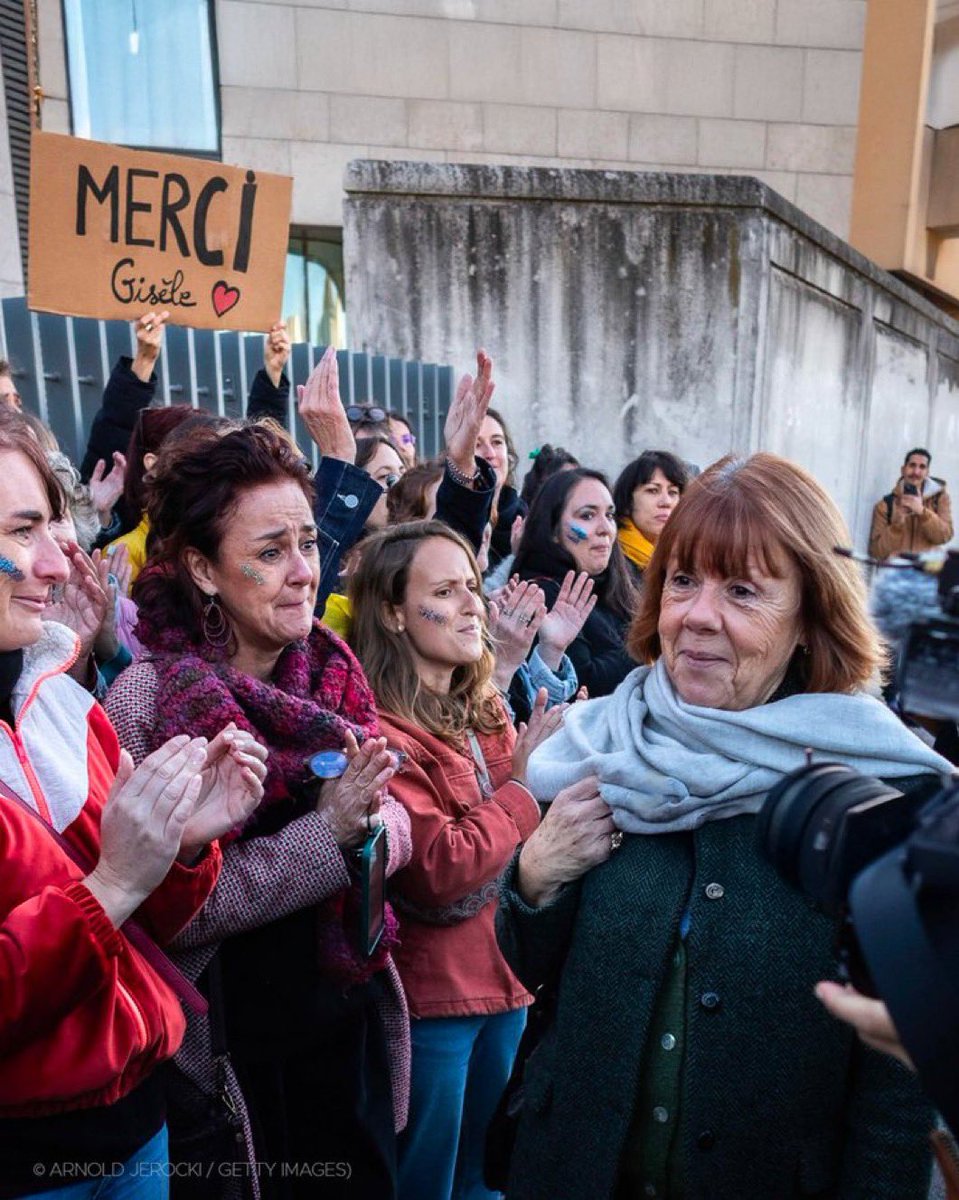 “As the verdicts were read out, Gisèle Pelicot leaned forward to see the faces of the men.” 

#giselepelicot