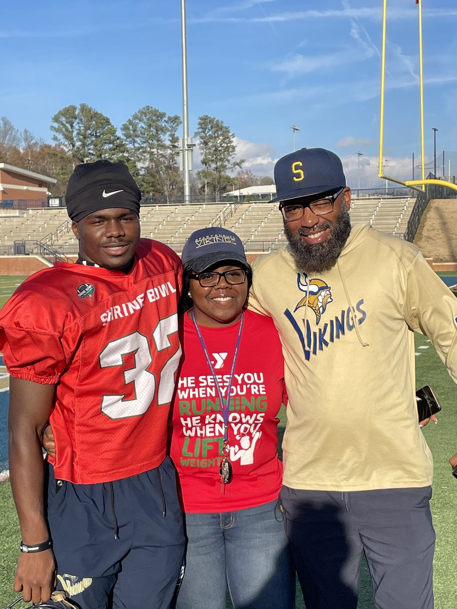 Proud of <a href="/CamRichSmith1/">Cam’Rich Smith</a> and how he’s representing the Vikings at the Shrine Bowl of the Carolina’s this week.   #GoldStandard