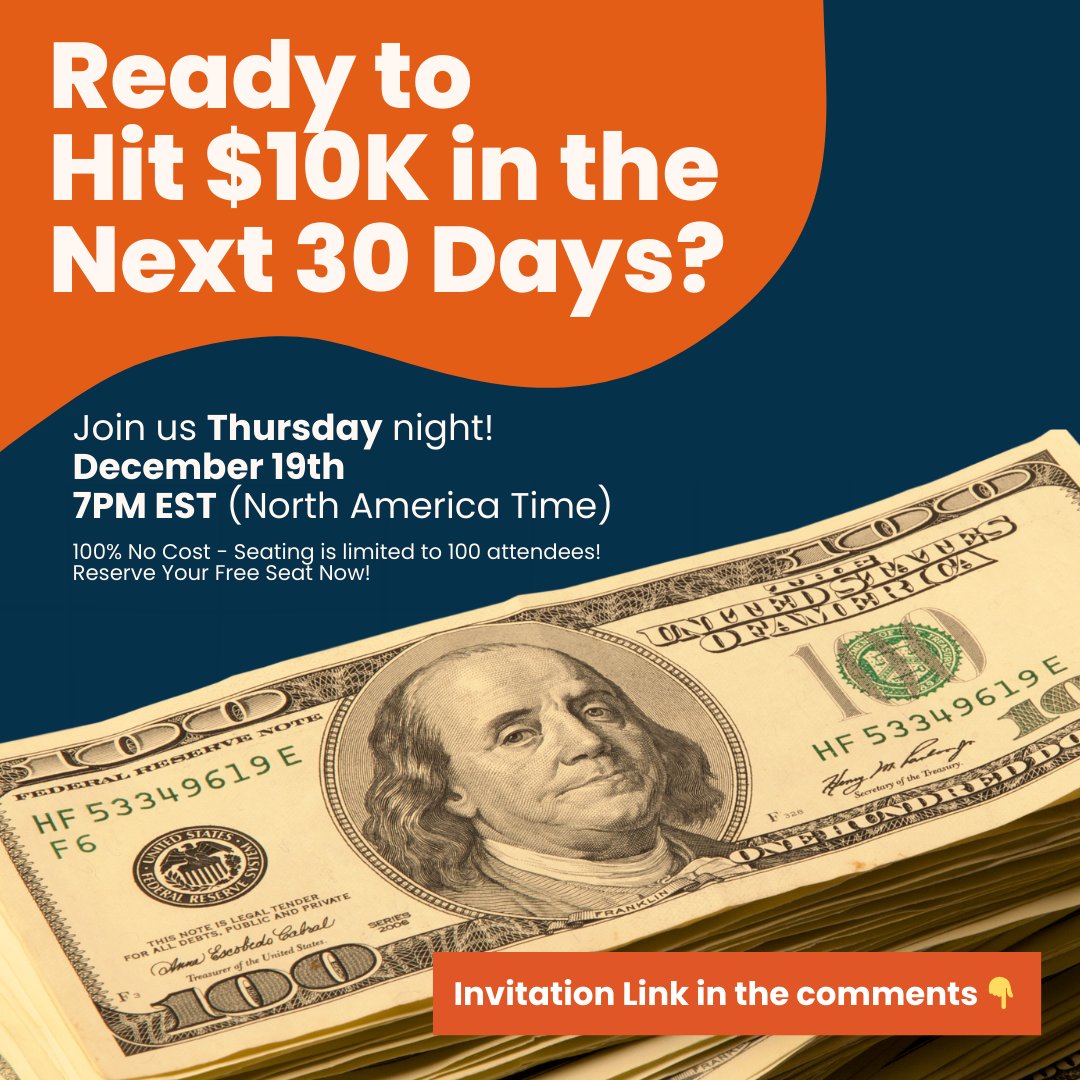 PrideNomad's tweet photo. Join us tonight!

December 19th 7PM EST (North America Time)

100% No Cost - Reserve Your Free Seat Now! 👇

👉 https://t.co/qrG7mpx3YJ https://t.co/tzVAVOuI2k