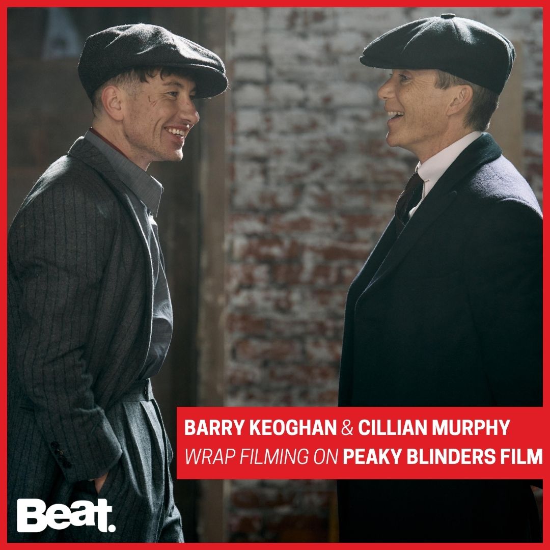 beat102103's tweet image. Barry Keoghan and Cillian Murphy have wrapped up filming on the new Peaky Blinders film.
 
An image of the production released by Netflix shows the pair smiling in costume, wearing the signature flat caps of the notorious Shelby crime family🎬

#BeatNews