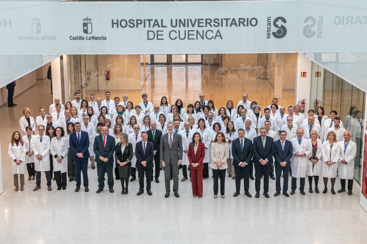 aytocuenca's tweet photo. Las obras del nuevo Hospital Universitario de Cuenca han sido inauguradas hoy por los Reyes de España. Una infraestructura sanitaria crucial que supone una inversión histórica para la ciudadanía de Cuenca y su provincia. https://t.co/nfftOXcUr9