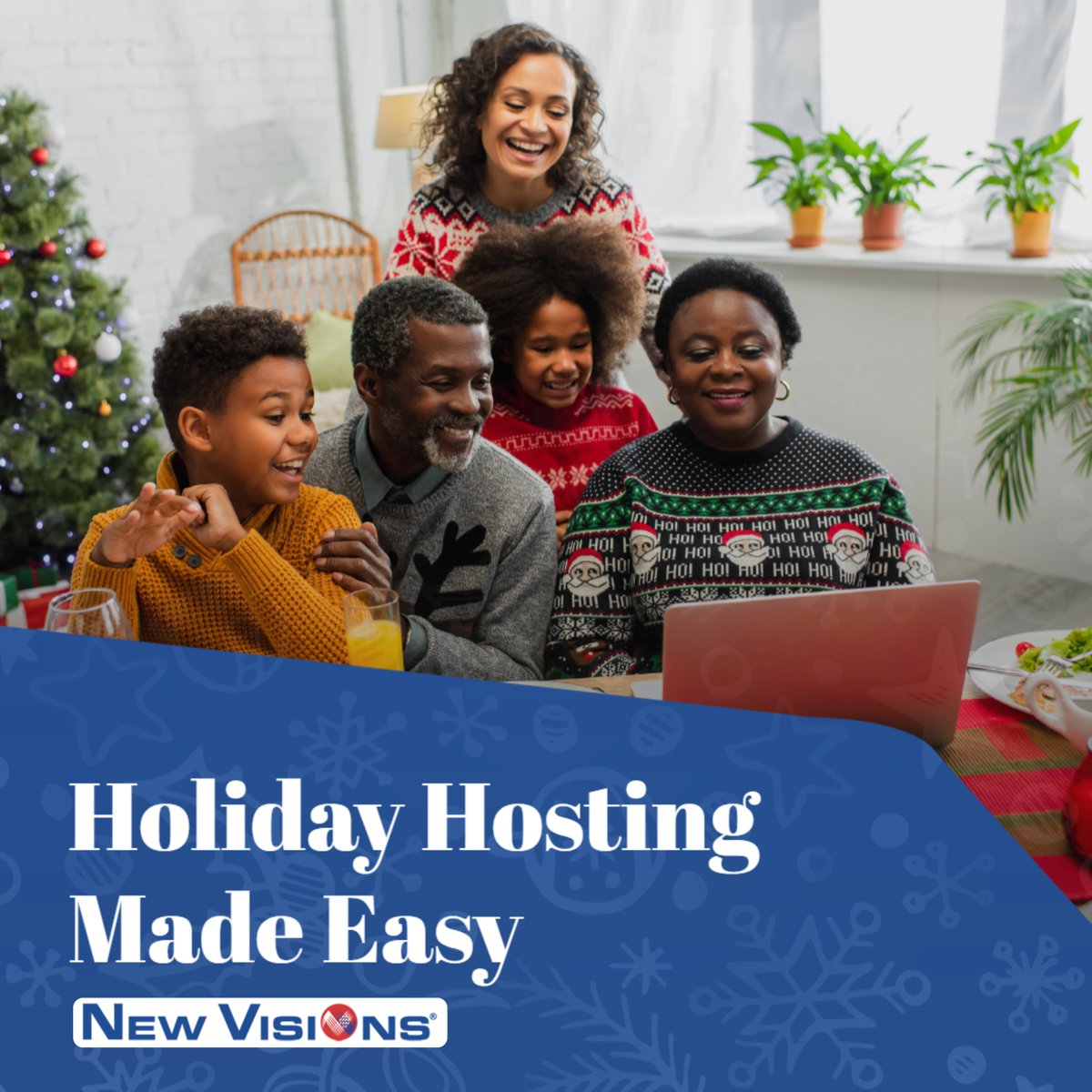 NewVisionsFiber's tweet photo. 🎄 Seamless Streaming, Video Calls, and Holiday Joy! 🎁 With New Visions, make your holiday hosting stress-free and full of connection. https://t.co/HjspZXAmwU