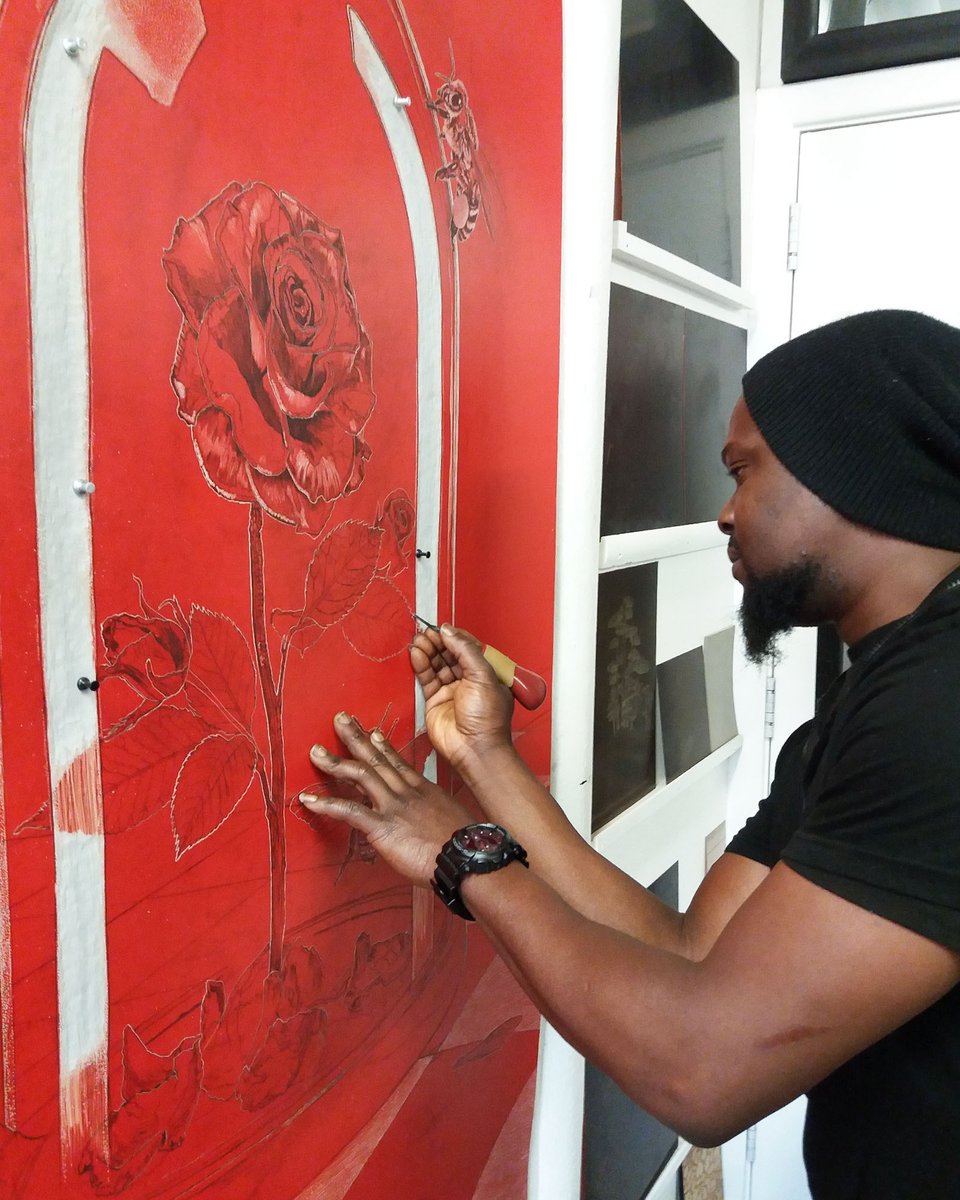 Born in Nigeria, Ade Adesina moved to the UK in the early 2000s. He was the first New Contemporary to be elected as an Academician, and you can learn about his printmaking practice at our upcoming symposium, A Miscellany of Migrants.

📅16 January, 6pm: bit.ly/3B3qqMX