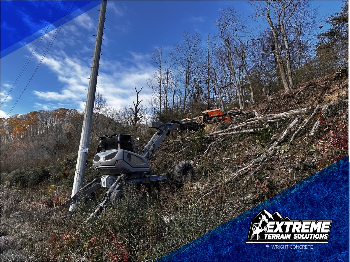 Wright_Concrete's tweet photo. Last week our crews completed a challenging project in East Tennessee. Over the course of 7 days, the team installed 34 grouted guide anchors within a 10-mile radius. Thanks to our Menzi Spider excavator, and Marini 120 drill, we delivered effective results on schedule. https://t.co/1RgpCJerOS