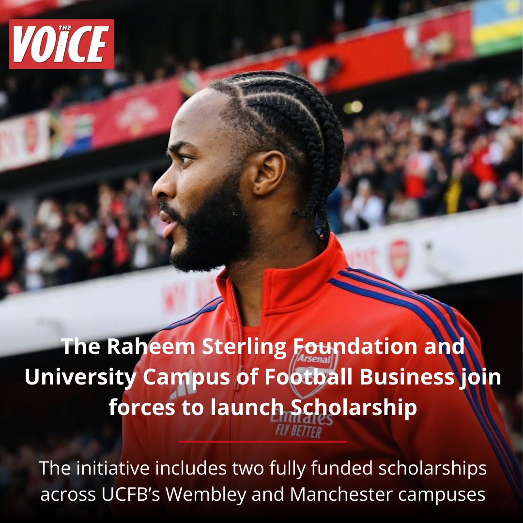 The Voice Newspaper (@thevoicenews) on Twitter photo The Raheem Sterling Foundation & University Campus of Football Business join forces to launch Scholarship for students of Black, African and Caribbean heritage from socio-economically under-represented backgrounds
#raheemsterling
<a href="/ucfb/">University Campus of Football Business</a> <a href="/RSfoundation/">The Raheem Sterling Foundation</a>
voice-online.co.uk/news/2024/12/1… The Raheem Sterling Foundation & University Campus of Football Business join forces to launch Scholarship for students of Black, African and Caribbean heritage from socio-economically under-represented backgrounds
#raheemsterling
<a href="/ucfb/">University Campus of Football Business</a> <a href="/RSfoundation/">The Raheem Sterling Foundation</a>
voice-online.co.uk/news/2024/12/1…