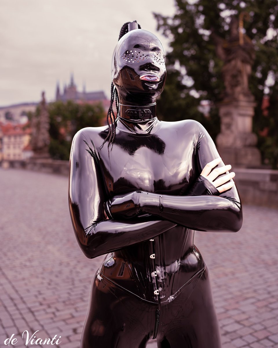 Get the Full album from the Charles Bridge: patreon.com/posts/87082878… #latex #catsuit
