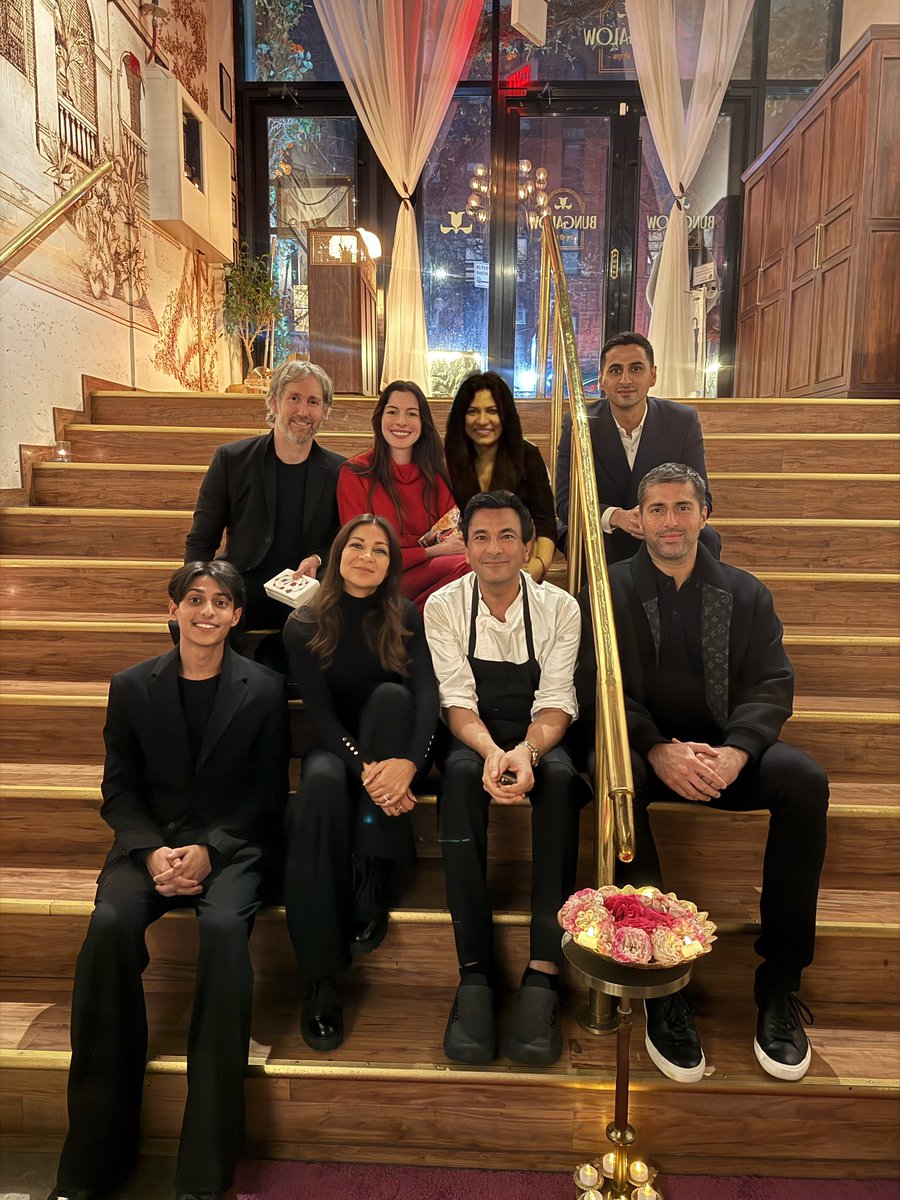 TheVikasKhanna's tweet photo. I still remember the day I had to delete all the Devil Wears Prada and Sex and the City files from my computer.

I had saved them to watch on loop with my sister while sitting by her hospital bed. I’ve lost count of how many times Radha, Saman Mahmood, and I watched those movies together.

She absolutely loved Anne Hathaway and knew every single line from The Devil Wears Prada by heart. Reciting those dialogues brought her so much joy—her happiest moments during those times. Somehow, I learned them all by heart too. Watching her laugh was the best painkiller. ❤️

When the time came, I deleted every file and tried to forget those lines, as the memories were too much to bear.

But tonight, when my beloved @anjulaacharia and Furhan Ahmad brought Anne Hathaway to Bungalow, it all came flooding back. Every line, every laugh. And somehow, I was so happy to feed her. Cooking and serving are the only ways I know how to express love and gratitude.

Thank you, Anne, for giving her those moments of happiness—when we’d laugh and say, “Everybody wants to be us.”

I photoshopped my Radha into the photo, right next to her hero. I know she was there with us tonight. ❤️