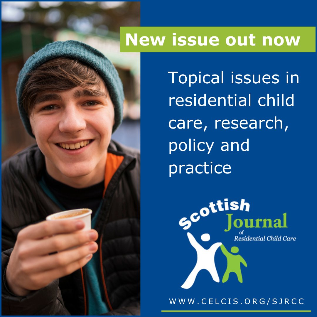 The latest issue of the Scottish Journal of Residential Child Care covers topical issues in residential child care across research, policy and practice, locally, nationally and internationally. Read the new issue online now: buff.ly/3CBACwo
#SJRCC