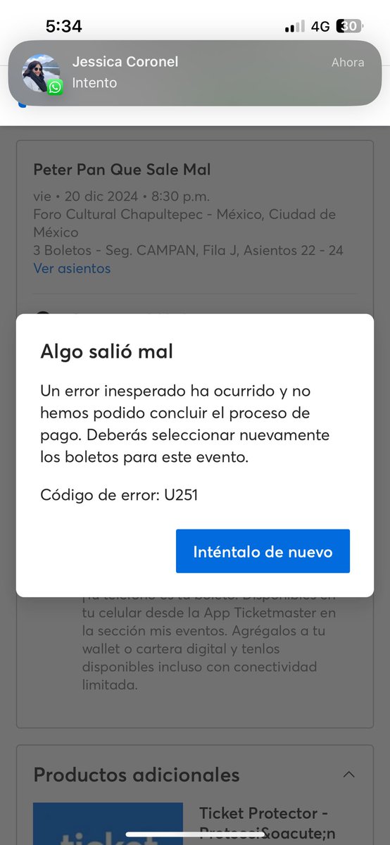 whoande's tweet photo. Quiero ir a ver a @IbarrecheJavier en @obraquesalemal pero @Ticketmaster_Me  no me deja. Que otras opciones hay? https://t.co/Zlkp4VU5Vs