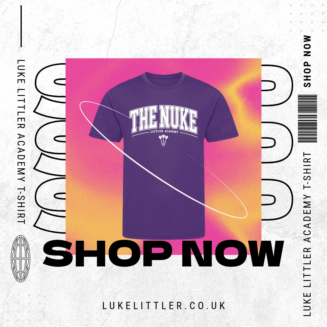 For the Future Champs! 
Say hello to the Luke Littler Academy T-Shirt – designed exclusively for kids who dream big and aim higher!
Perfect for young darts fans, this tee is inspired by Luke’s incredible journey and is all about encouraging the next generation of stars.