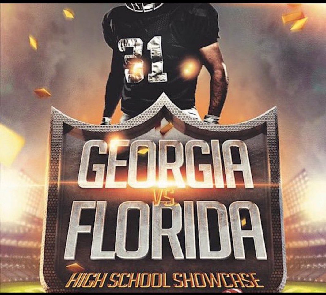 Thankful to be invited to the 7th annual Georgia Vs Florida showcase #BeatGeorgia #FlordiavsGeorgiaHSShowcase <a href="/OreyFerrell/">Orey Ferrell</a> <a href="/CoachGrant_THS/">Coach Trey Grant</a> <a href="/FootballTavares/">Tavares Football</a>