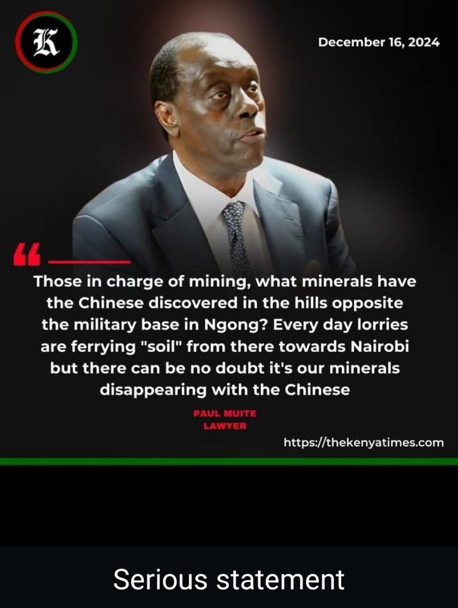 litundunya's tweet photo. Has the Kenyan government invested in technologies for assessing and detecting our mineral resources? ama, they are just sitting there stealing public funds
BREAKING NEWS Ann Waiguru PAYE Equity Nairobi Pauline https://t.co/TGBWLyQ20b