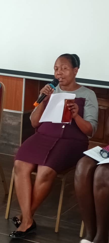 UNADeaf's tweet photo. To address issues of confidentiality in accessing #SRHR services by deaf people, there is need for continuous professional development for #UgSL interpreters - @MoreenNambalir1, president @UNASLI_ #DeafSRHR2024Ug @UNFPAUganda https://t.co/TZkkyDxcb9
