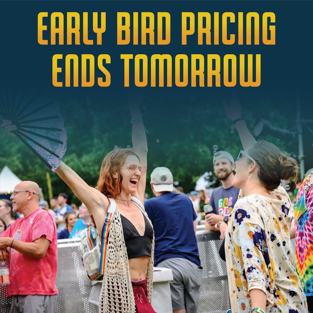 capitolgroove's tweet photo. Prices will increase tomorrow at 12pm ET 📷
Buy now and secure your spot at the fest!
Tickets: https://t.co/mBatW8knCx https://t.co/GO3yCQXQzw