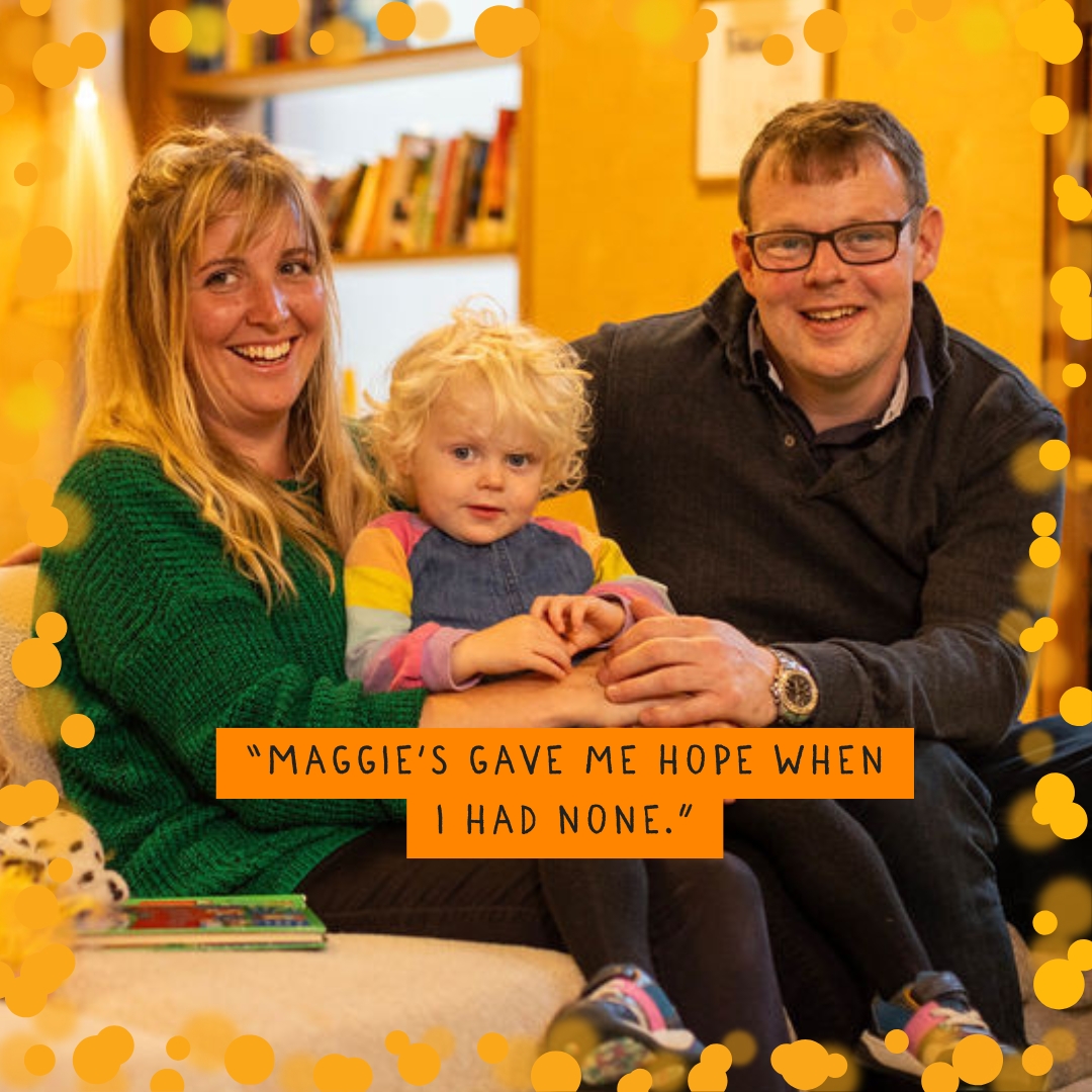 “It was really hard to talk to my family about how I was feeling, but I could talk at Maggie’s."

Visit our website to help us to continue supporting families like Graeme and Daisy’s to find hope, strength and joy following a cancer diagnosis: donations.maggies.org/christmas-appe…