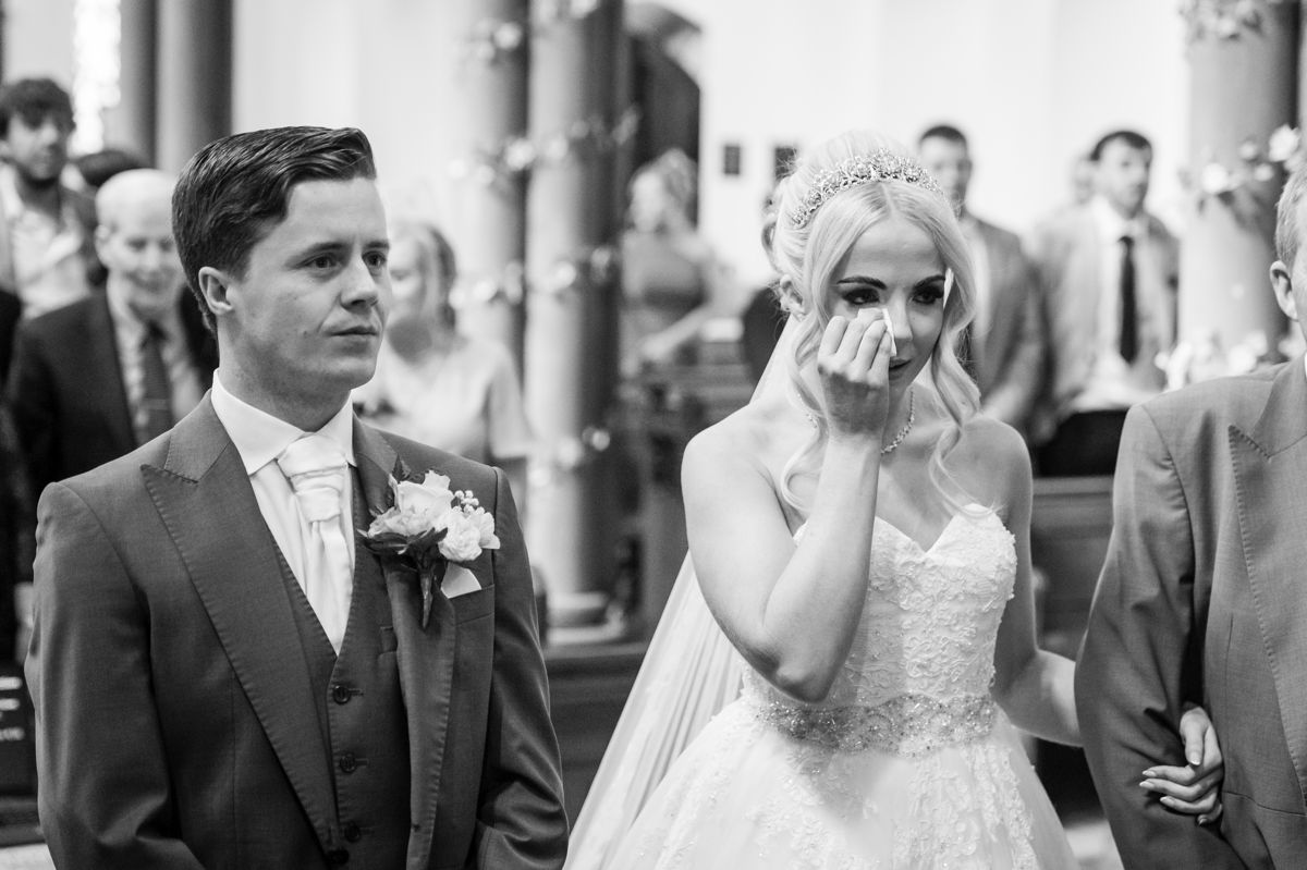 Usually the bride wants the groom to cry.. #weddingdress #weddingideas #groom #wedmegood
