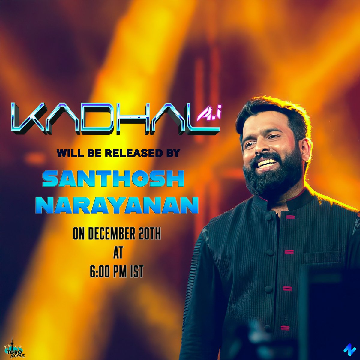 We are super proud to announce that one and only Santhosh Narayanan will be releasing #KadhalAi tomorrow at 6PM! <a href="/pravinmanimusic/">Pravin Mani</a> <a href="/noizbloc/">Noizbloc</a>