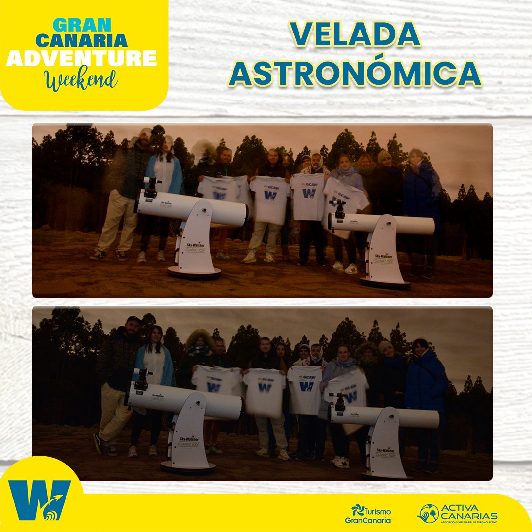 Velada astronómica con <a href="/AstroEduca/">AstroEduca & AstroCanarias</a> 🌌

#gcaw24 #turismoactivo #GranCanaria #astronomía