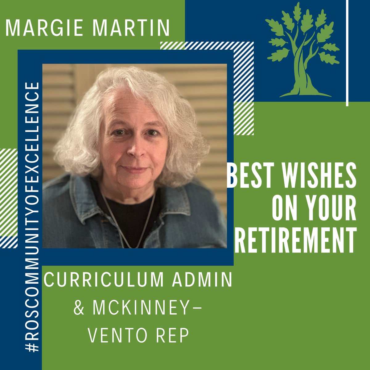 royaloakschools's tweet photo. ๐ Happy Retirement, Margie Martin! After 30 years with Royal Oak Schools, Margie is retiring! From volunteer to Administrative Assistant for Curriculum & Instruction, sheโs worn many hats with care. Thank you, Margie! ๐ #ROSCommunityofExcellence https://t.co/1TXRm16kmK