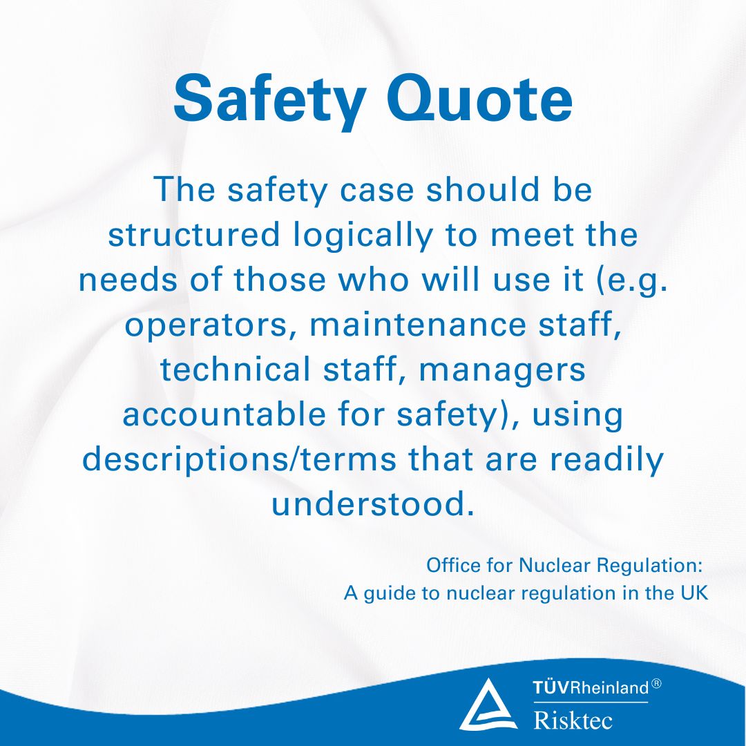 As part of our #nuclear mini-series, our latest #SafetyQuote is a reminder of the need for safety cases to be understandable and useable for relevant stakeholders. Read more about our nuclear capabilities: brnw.ch/21wPwTa