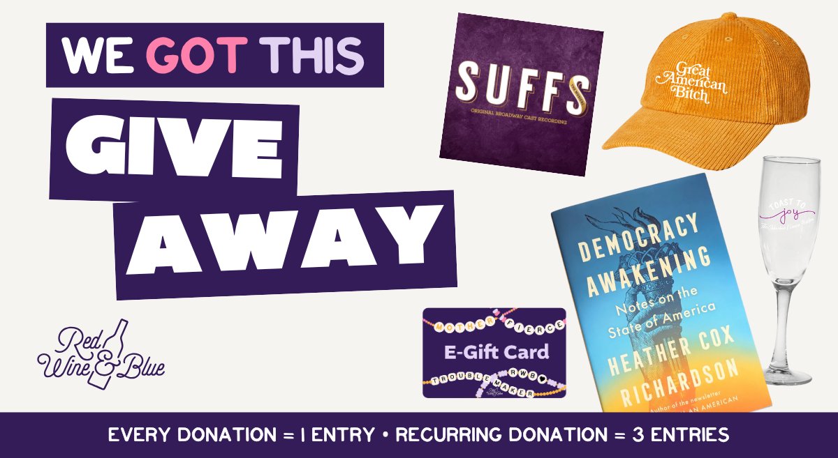 The friendships and community we’ve built over the last 4 years inspires everything we do. To say thank you, every $5+ donation enters you into a raffle for an amazing prize box—and if you’re already a donor, you’re already entered!

Ready to win? go.redwine.blue/YEGR24-X